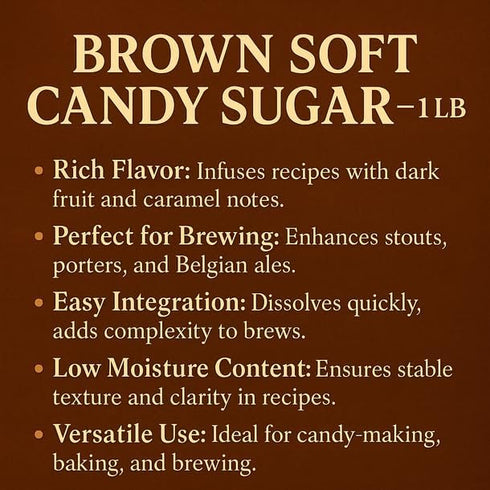 LD Carlson 1 LB Brown Soft Candy Sugar