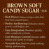 LD Carlson 1 LB Brown Soft Candy Sugar