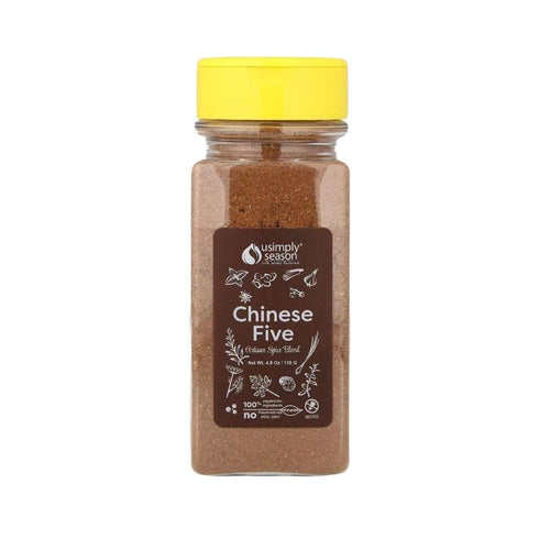 USimplySeason Chinese Five Spice (4.8 oz) - No-Salt, Vegan, Non-GMO, Made in USA