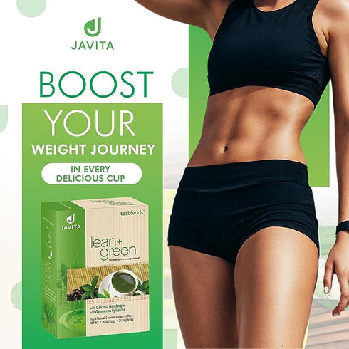 (1 box/24 Lean + Green Japanese Matcha Green Tea Mix by Javita Premium Instant Green Tea & Herbs Daily Metabolism