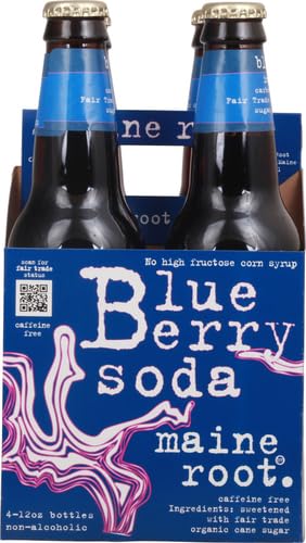 Maine Root 48 oz, 4 Soda Blueberry, fl ct