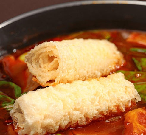 AQPRO 3.52oz, Bean curd roll Piel de tofu seca,Rollos de piel de tofu crujiente, Tofu skin, Bean skin Roll, Bean coat
