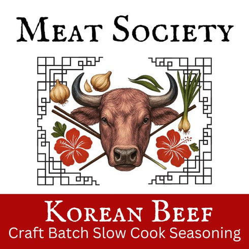 Meat Society 2 Pack Korean Beef Craft Batch Slow Cook Seasoning bomb, Gluten Free, No MSG