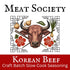Meat Society 2 Pack Korean Beef Craft Batch Slow Cook Seasoning bomb, Gluten Free, No MSG