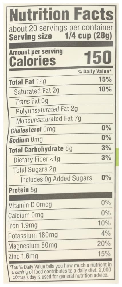 365 by Whole Foods Market 20 , Organic Cashews, Unroasted and Unsalted, Value Size, Ounce