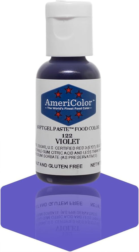 Americolor Soft Gel Paste Food Color, Violet, 75-Ounce