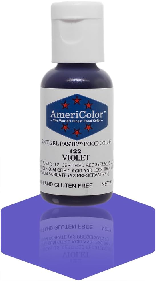 Americolor Soft Gel Paste Food Color, Violet, 75-Ounce