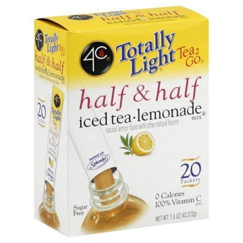 4C Totally Light 2 Go Half & Half Iced Tea Lemonade Mix