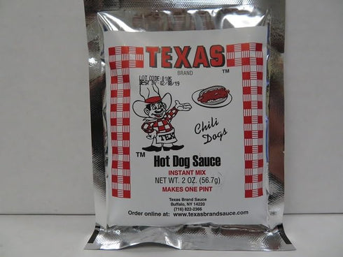 Buffalo's Own Texas Brand Instant Mix Packet, Texas Hots Hot Dog Sauce