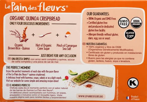 Le Pain des Fleurs Crispbread, Quinoa, 5.3 Ounce