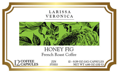 Larissa Veronica (12 575335) 3 Pack Honey Fig French Roast Coffee (Single Serve K-Cup Pods) (Gourmet, Naturally