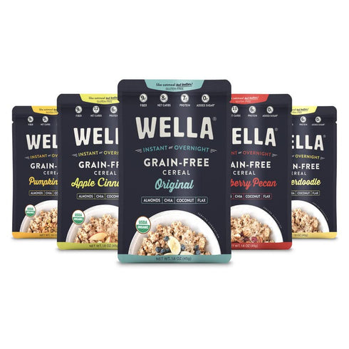 Wella Cereal Oatmeal Alternative, Gluten-Free Breakfast Hot Cereal, Grain-Free Paleo Organic Vegan