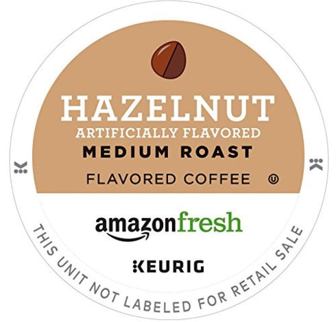 Amazon Fresh 80 AmazonFresh Ct. K-Cups, Hazelnut Flavored Medium Roast, Keurig K-Cup Brewer Compatible