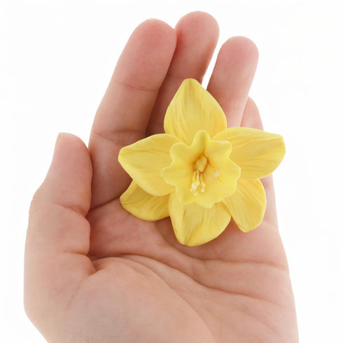 Global Sugar Art Daffodil Sugar Cake Flowers, Yellow, 6 Count by Chef