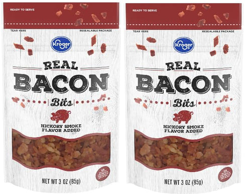 Generic Pack Of 2 Real Bacon Bits Hickory Smoke Flavor Added 3 oz,