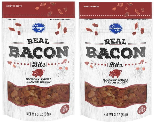 Generic Pack Of 2 Real Bacon Bits Hickory Smoke Flavor Added 3 oz,