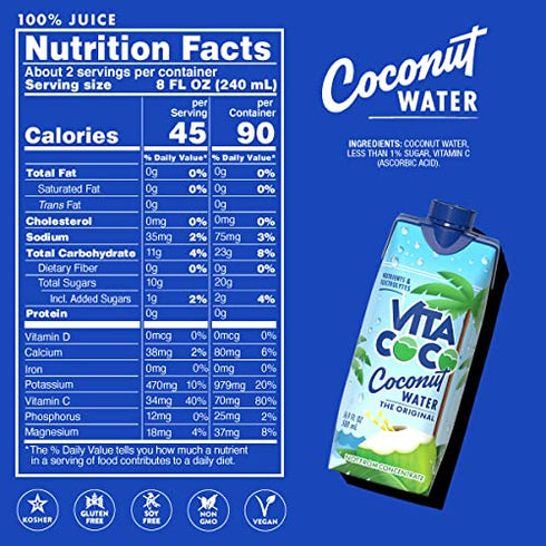 16.9 Oz Vita Coco Pure Coconut Water, Fl