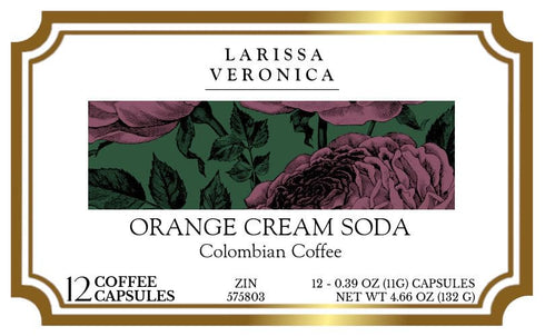Larissa Veronica (12 575803) 3 Pack Orange Cream Soda Colombian Coffee (Single Serve K-Cup Pods) (Gourmet, Naturally