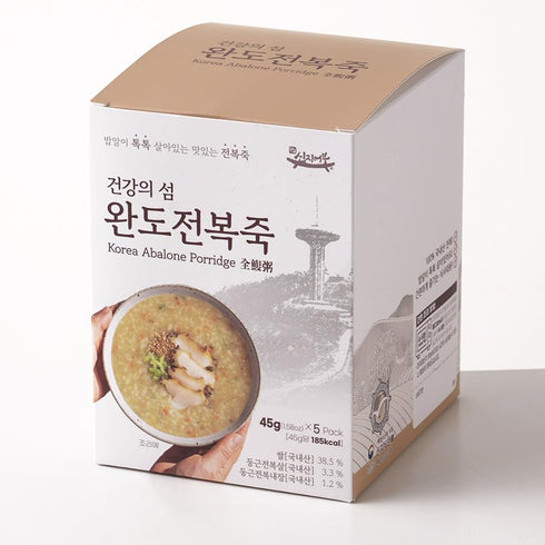 Generic 100% Rice,1.58 oz Packets, 5 Count Package, 185 Korean Abalone Porridge (), Using Korean Abalone and Korean