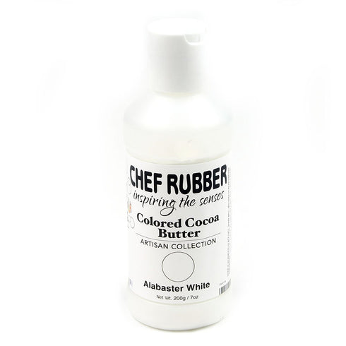 Chef Rubber Cocoa Butter, Artisan Collection - Alabaster White 7 Ounce