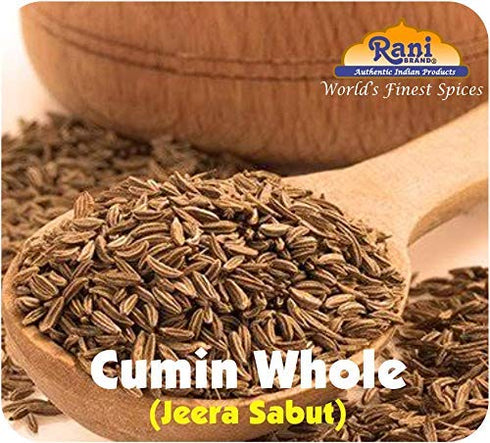 16oz (1lb) 454g Rani Cumin Seeds Whole (Jeera) Spice PET Jar ~ All Natural | Gluten Friendly | NON-GMO | Kosher | Vegan