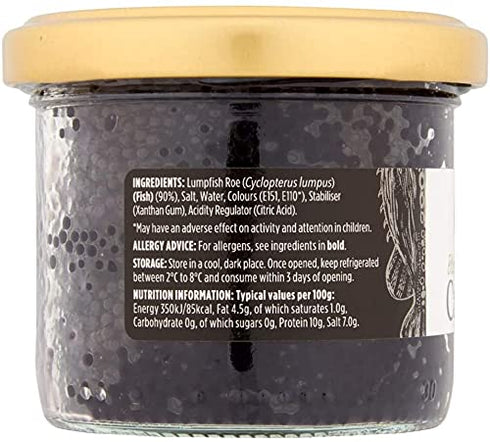 Elsinore 2 3.5oz 2 Pack, 200g Black Lumpfish Caviar from , x - Black Caviar Food Total - Responsibly Sourced - Safe