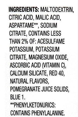 Great Value 6 Count pack, 2.5 Oz (Pack 2) Berry Pomegranate Drink Mix, per