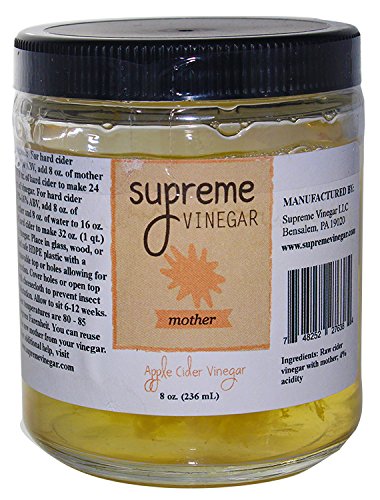 Supreme Vinegar 3696 Supreme Cider Mother of Vinegar Yellow 8 oz.