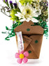 Get Lucky Fresh Cut Live Flowers Arranged in a Takeout Container with Your Personal Message Tucked Inside a Fortune