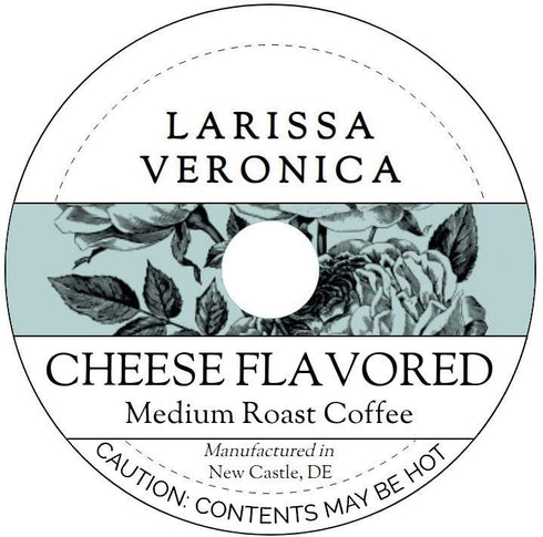 Larissa Veronica Cheese Flavored Medium Roast Coffee (Single Serve K-Cup Pods) (Gourmet, Naturally Flavored,