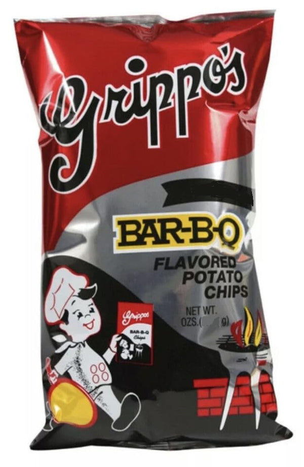 Pap's Grippo's BBQ Potato Chips 1.5 Oz Bags 24 Count