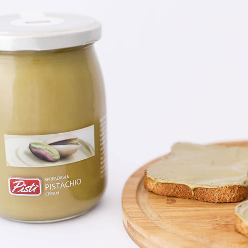 Pist 21.2 (600g) Biscuits,(Pack 2) i Cream of achio from Sicily Ounce | Artisanal Italian Nut Spread | Enjoy with Bread