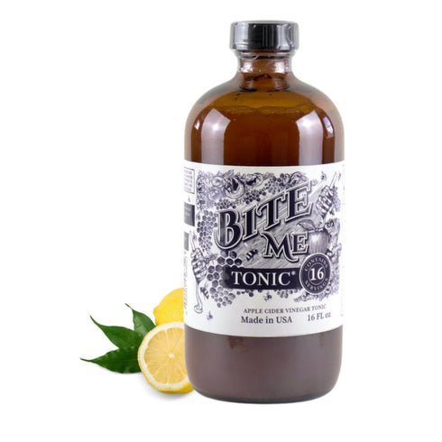 Bite Me Apple Cider Vinegar Tonic with Manuka Honey, Hydromeric, Ginger, Lime, Lemon Juice, Cayenne Pepper & Bioperine
