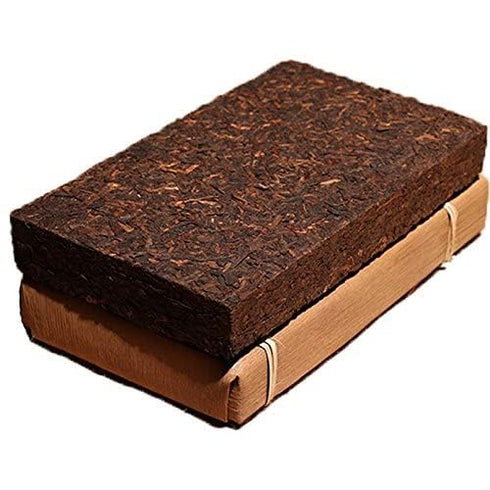 DIAN MAI HAO 2009, 500g Package Yunnan Pu'er Tea Brick - Fermented Black Tea Since Organic Pu-erh With Bamboo Leaves