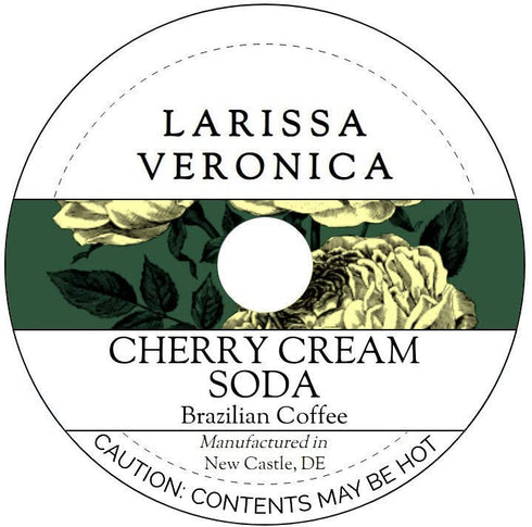 Larissa Veronica Cherry Cream Soda Brazilian Coffee (Single Serve K-Cup Pods) (Gourmet, Naturally Flavored,
