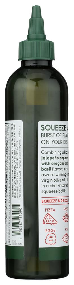 8.5 California Olive Ranch Jalapeo Herb Extra Virgin Olive Oil Chef's Bottle, FZ