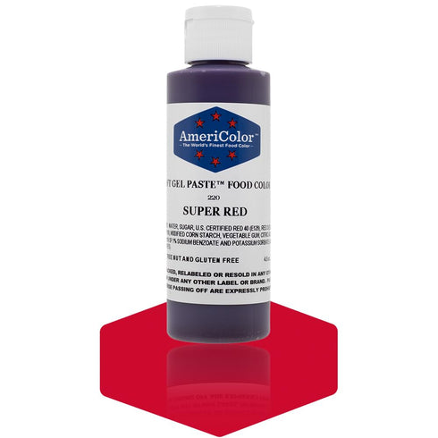 AmeriColor Soft Gel Paste Food Color, Super Red, 4.5-Ounce
