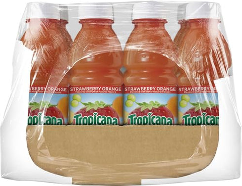 100% 3-Flavor Pack, 10 Oz, (Pack 24), 10 Tropicana Juice Fruit Blend Variety Fl Bottles, of ounces
