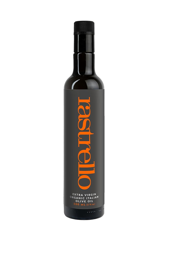 Rastrello Extra Virgin Olive Oil - 500ml, Organic, Cold-Pressed, Hand-Harvested - Leccino