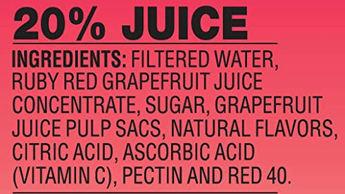 15.2 Oz (Pack 12) Langers Ruby Red Grapefruit Juice Cocktail, Fl