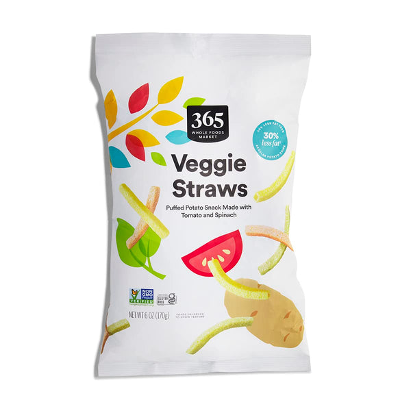 365 by Whole Foods Market, Veggie Straws, Made with Tomato and Spinach,