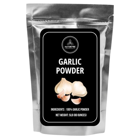 Naturevibe Botanicals Garlic Ground Powder, 5lbs | Raw, Gluten-Free & Non-GMO |
