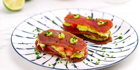 8.8oz (250g) pack Mojama Whole Yellowfin Tuna Fillet, Traditional Spanish Dry-Cured Tuna Loin with Sea Salt, Rich Umami
