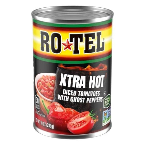 Generic Xtra Hot Diced Tomatoes With Ghost Peppers, 10 oz. (Pack of 6)