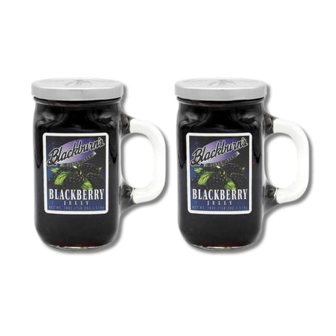 Generic Blackburns Blackberrys Jelly 18 oz, Blackberry Jelly In a Glass Jar With