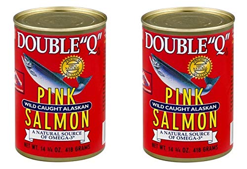 by Double Q Double"Q" Wild Caught Alaskan Pink Salmon, 14.75 oz Can (Pack of 2)