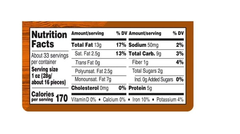 Generic 33 Lightly Salted Whole Cashews, Ounce Canister, Reduced Sodium Snack for Office and Pantry, Kosher Certified