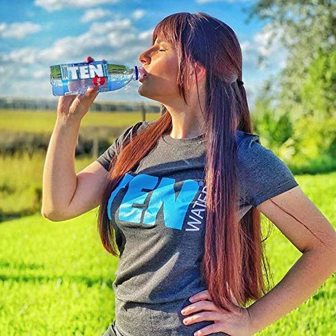 10, 16.9 (Pack 24) TEN Alkaline Spring Water, pH High in Electrolytes, Ounce Bottle