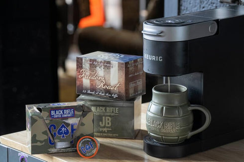 50 Count, 1.0 2.0 Black Rifle Coffee Company CAF, Medium Roast K Cups - Single Serve K Cups Coffee Pods - Kcup Pods
