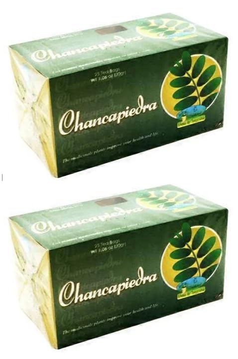 Chancapiedra Té, 25 Tea Bags, Stone Breaker Tea, 2-PACK (50 Total) (Chanca Piedra)